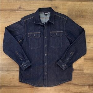 MENS PATAGONIA DENIM SHIRT Small Dark Wash
